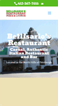Mobile Screenshot of bellisariosrestaurant.com